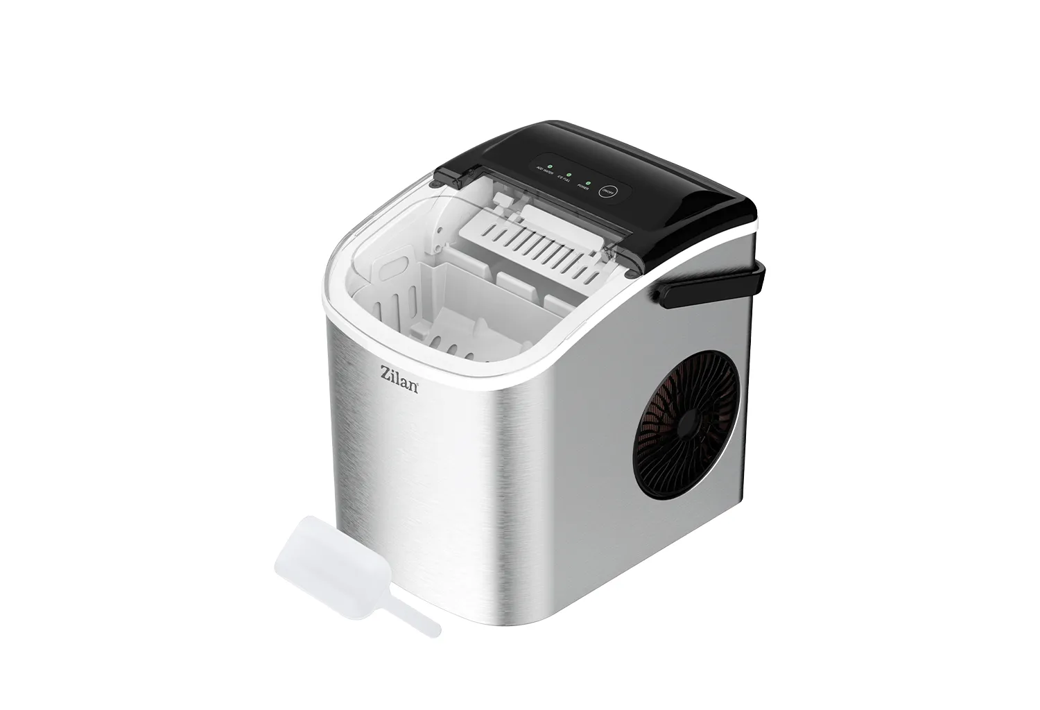 Masina de gheata Zilan ZLN1177 - 12-15 kg/ zi, otel inoxidabil, silentioasa 95W