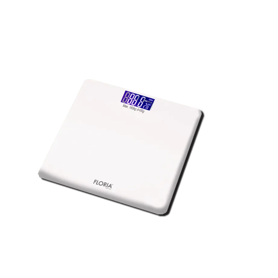 Cantar corporal electronic Floria ZLN7683 - Sticla securizata, 180kg, Display LCD, Auto ON/OFF