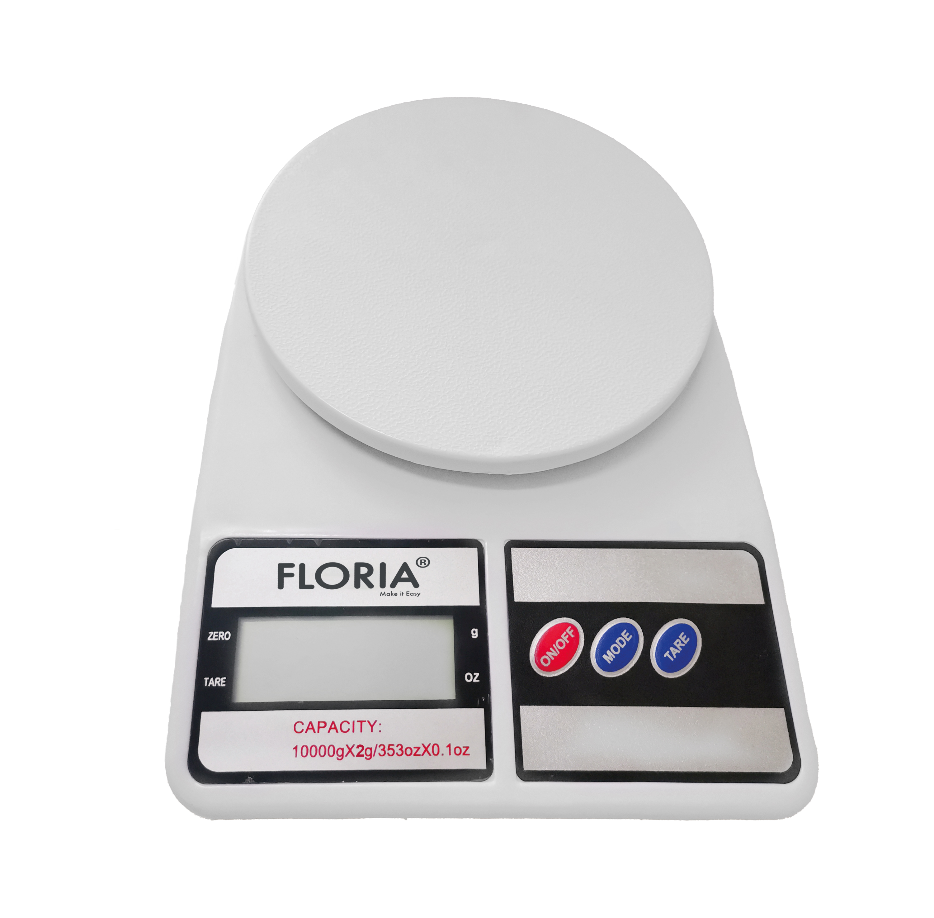 Cantar bucatarie digital Floria ZLN9075 - capacitate 10kg, precizie 2g, display LCD