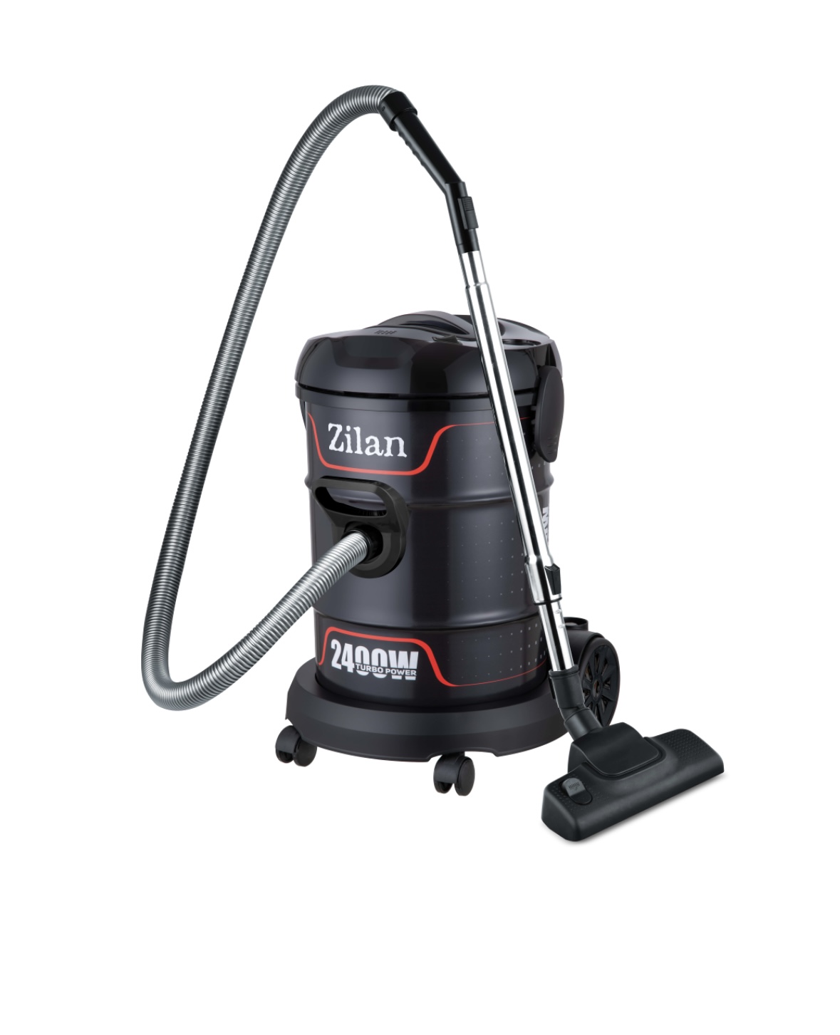 Aspirator Turbo Zilan ZLN2006 - putere 2400W, capacitate 21 L, fara sac, functie suflare