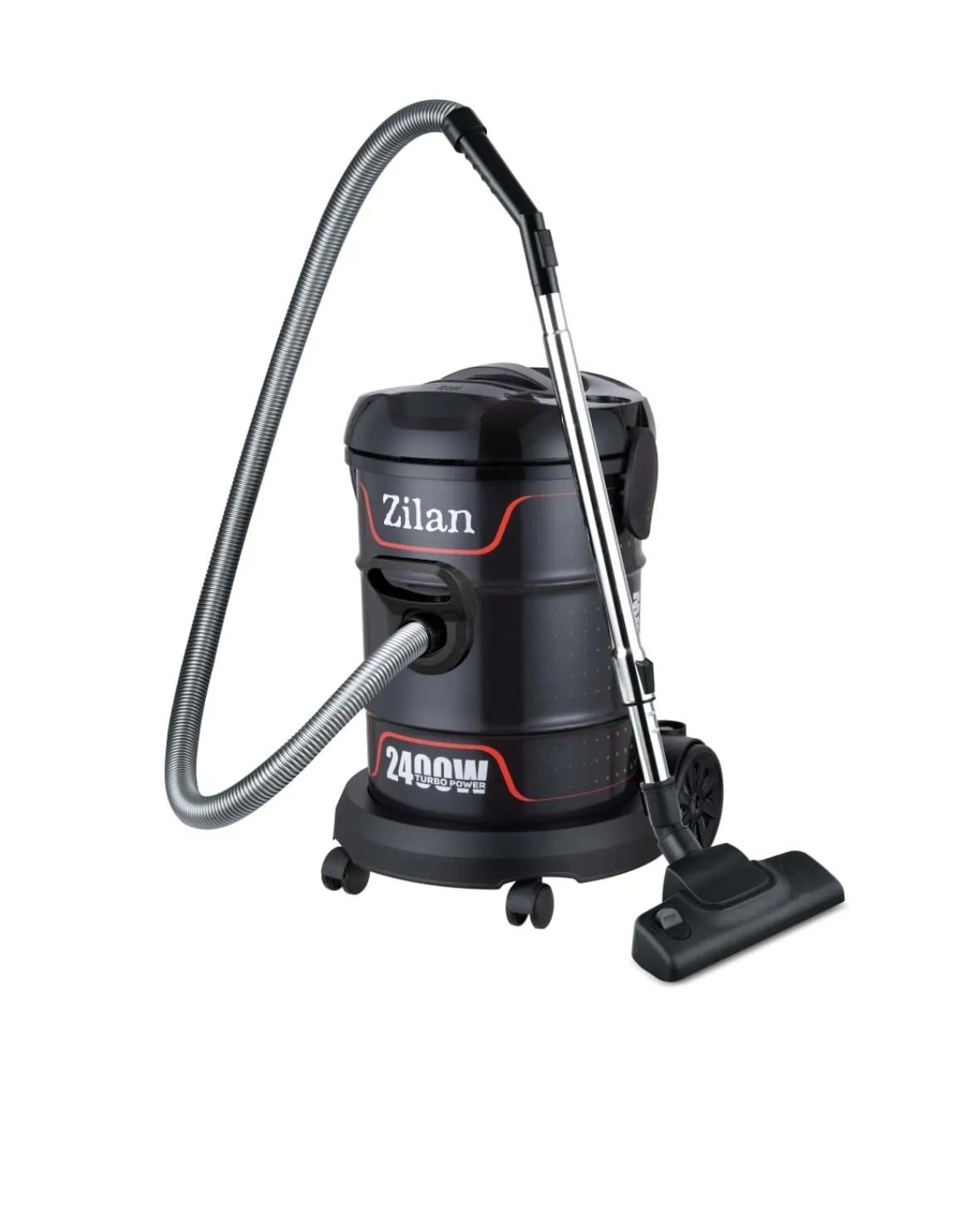 Aspirator Turbo Zilan ZLN2006 - putere 2400W, capacitate 21 L, fara sac, functie suflare