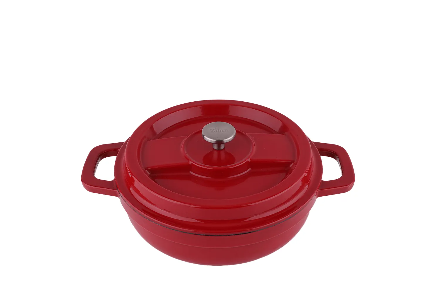 Cratita Zilan ZLN0958 din fier turnat, 24cm, 2.1L - 7 straturi, compatibila inductie si cuptor