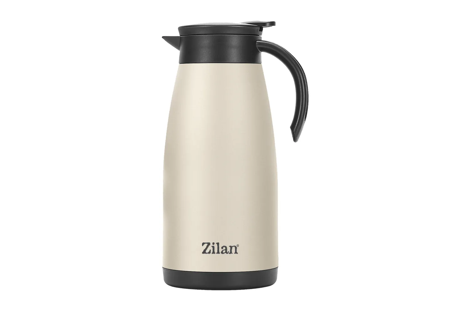 Termos inox Zilan ZLN0783 1.5L crem - mentine cald 18h/ rece 24h cu buton anti-varsare