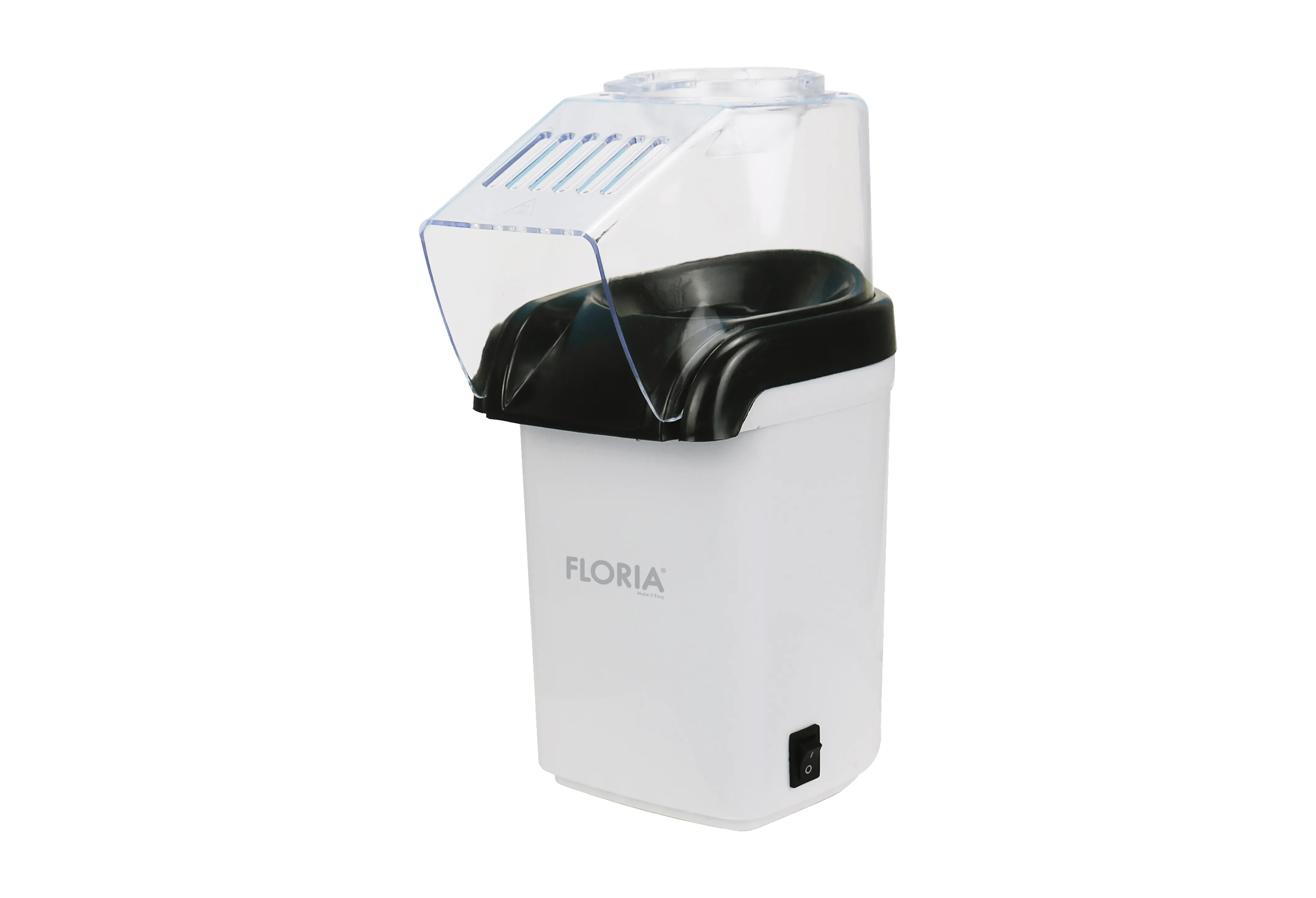 Aparat popcorn Floria ZLN9044 - fara ulei, 1200W, capacitate 60g, BPA Free, alb