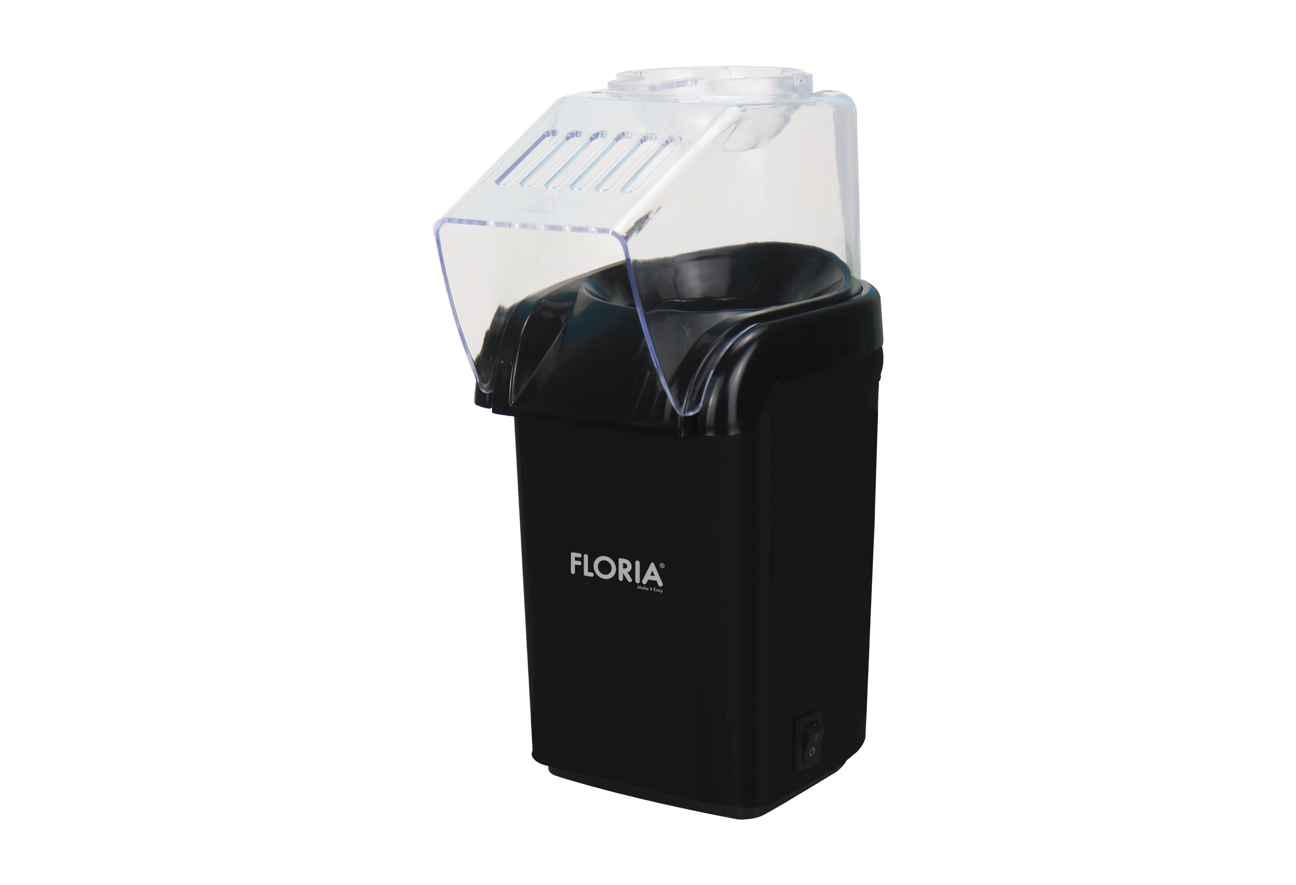 Aparat popcorn Floria ZLN9045 - fara ulei, 1200W, capacitate 60g, BPA Free, negru