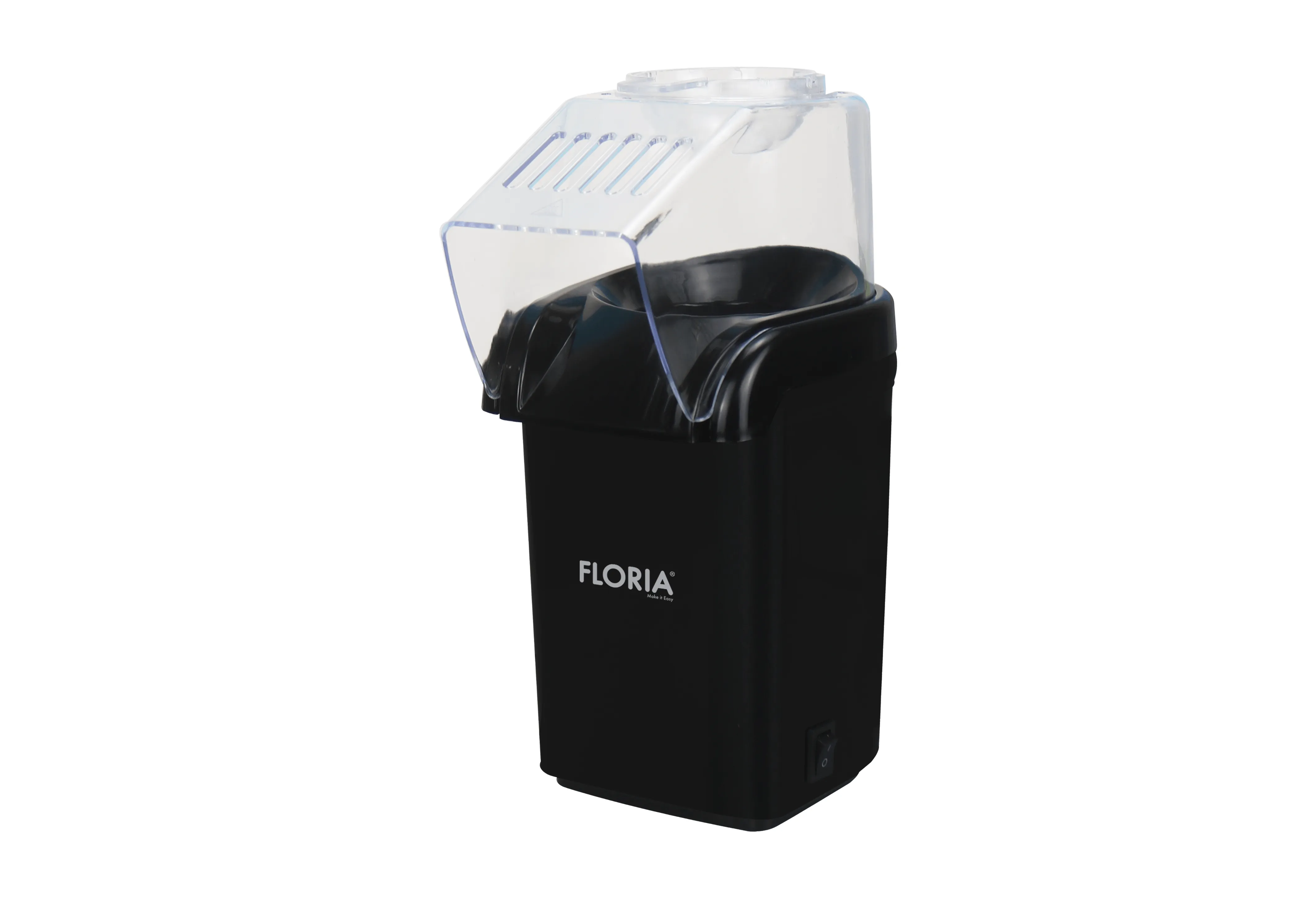 Aparat popcorn Floria ZLN9045 - fara ulei, 1200W, capacitate 60g, BPA Free, negru