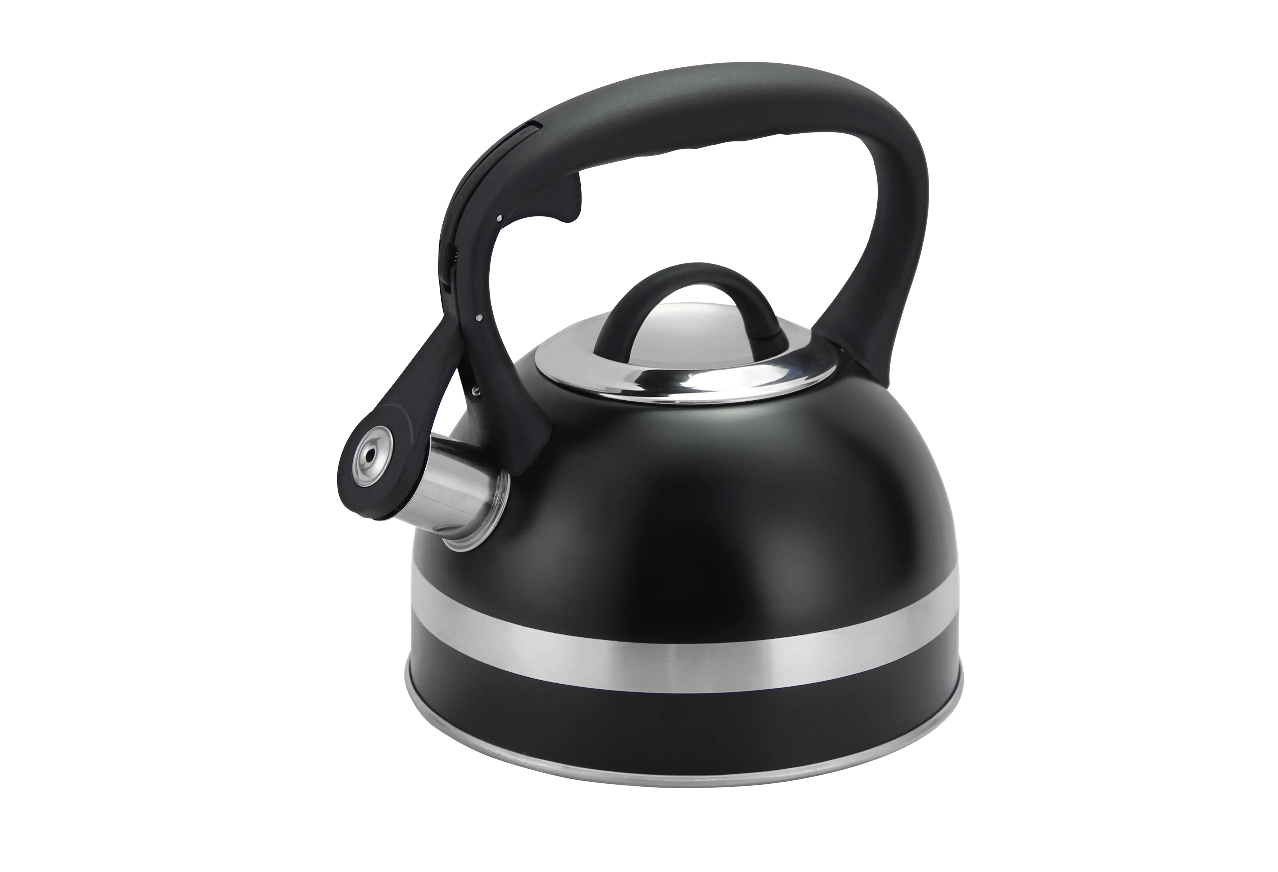 Ceainic inox cu fluier Zilan ZLN1283 - 3L, negru, universal gaz/ electric/ inductie