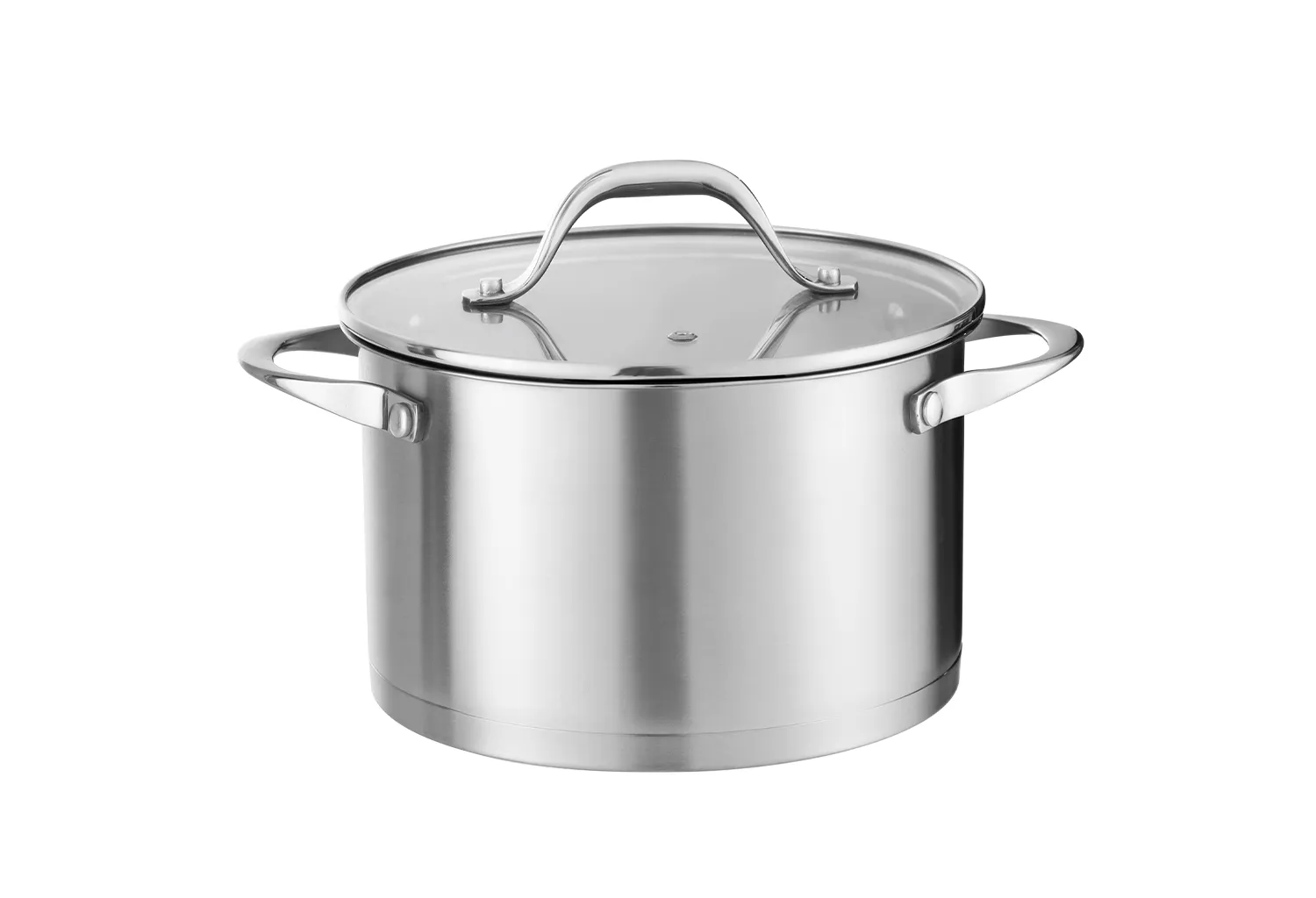 Oala inox Zilan ZLN1351 - 3L, 20cm, capac sticla, compatibila inductie/ gaz/ electric, masina spalat