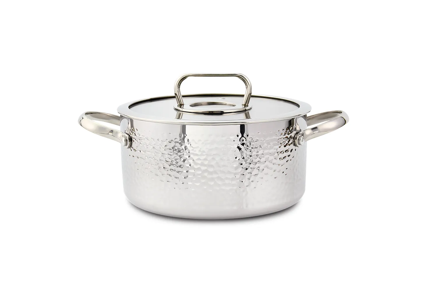 Cratita din inox Zilan ZLN1313 - 2.5L, diametru 20cm, tehnologie TriPly, compatibil inductie, gaz si electric