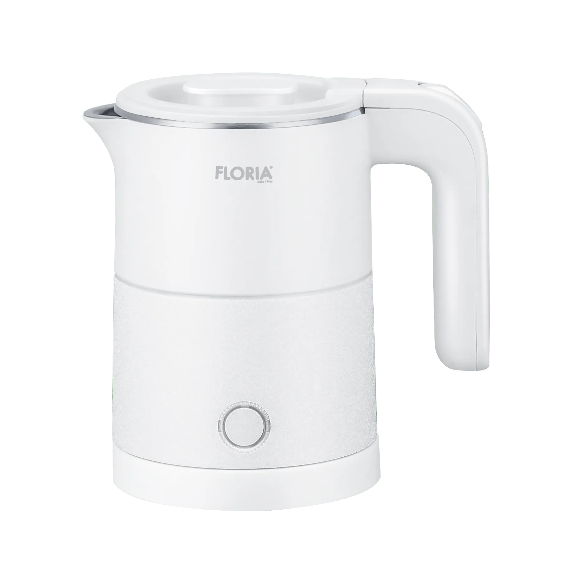 Fierbator electric Floria ZLN1735 - 500ml, 1000W, pereti dubli, inox, protectie fierbere uscata
