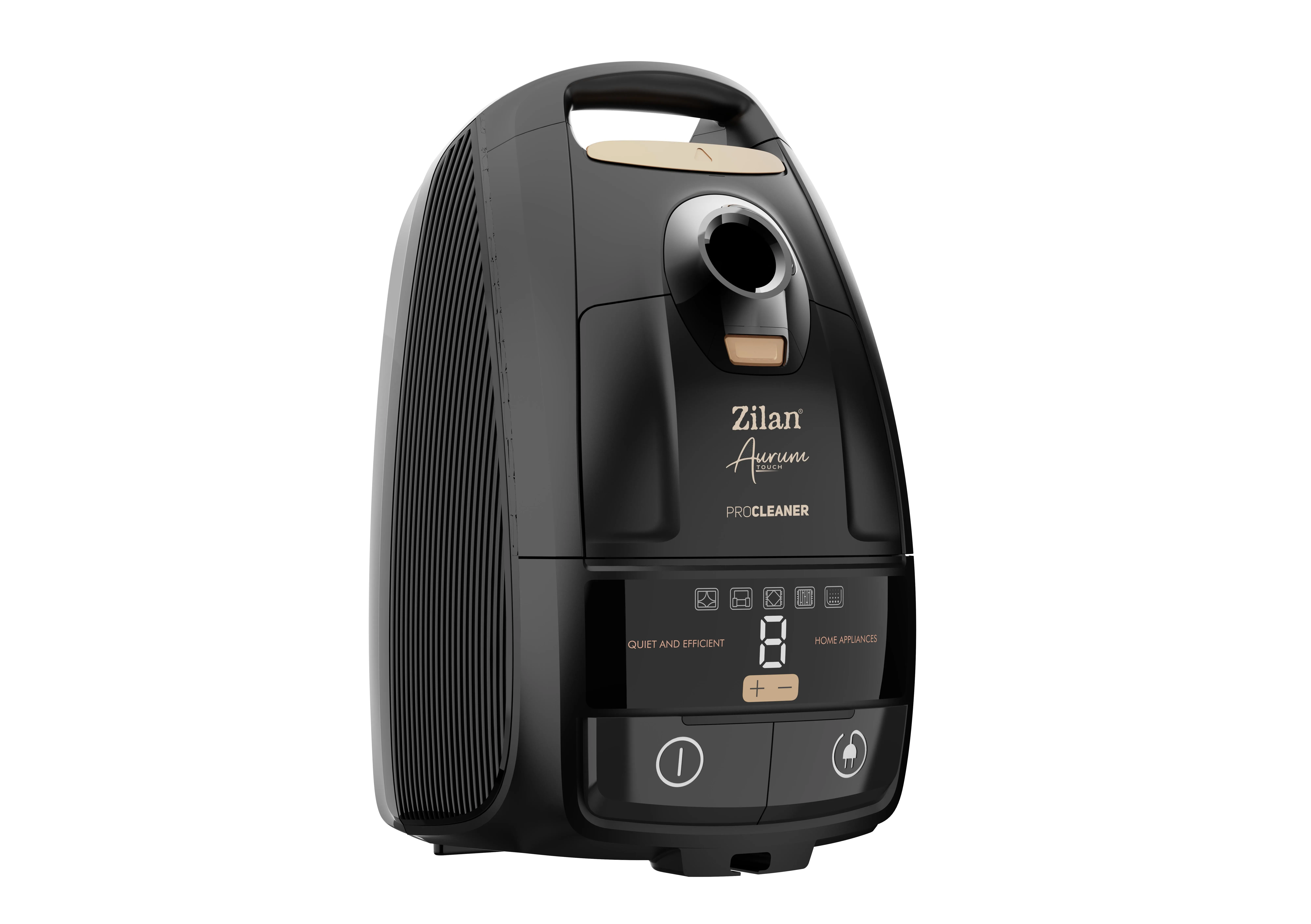 Aspirator cu sac Zilan ZLN4500 Aurum 2400W - motor cupru, telecomanda, filtru HEPA, functionare silentioasa 79dB