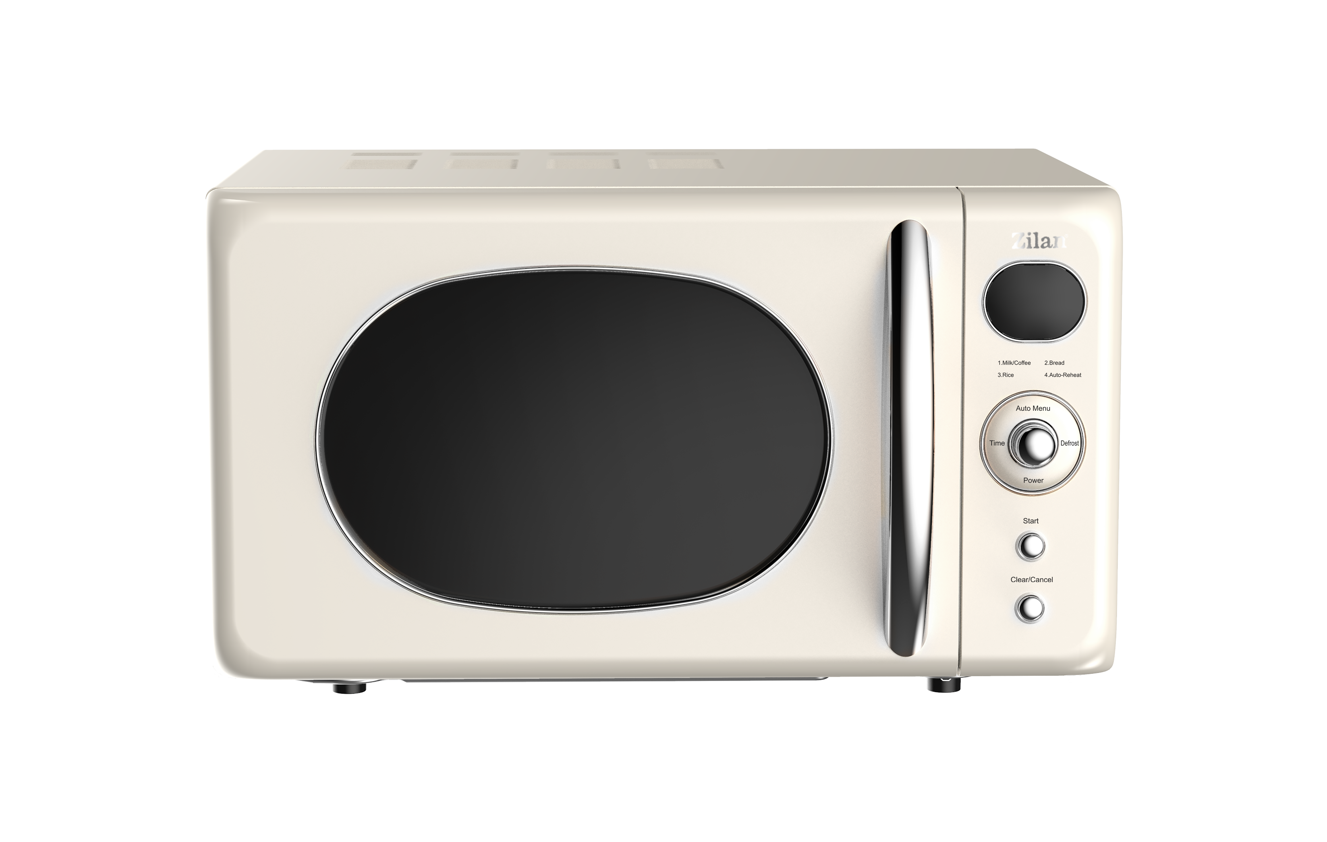 Cuptor cu microunde Retro Zilan ZLN1245 - 700W, 20L, digital, dezghetare automata