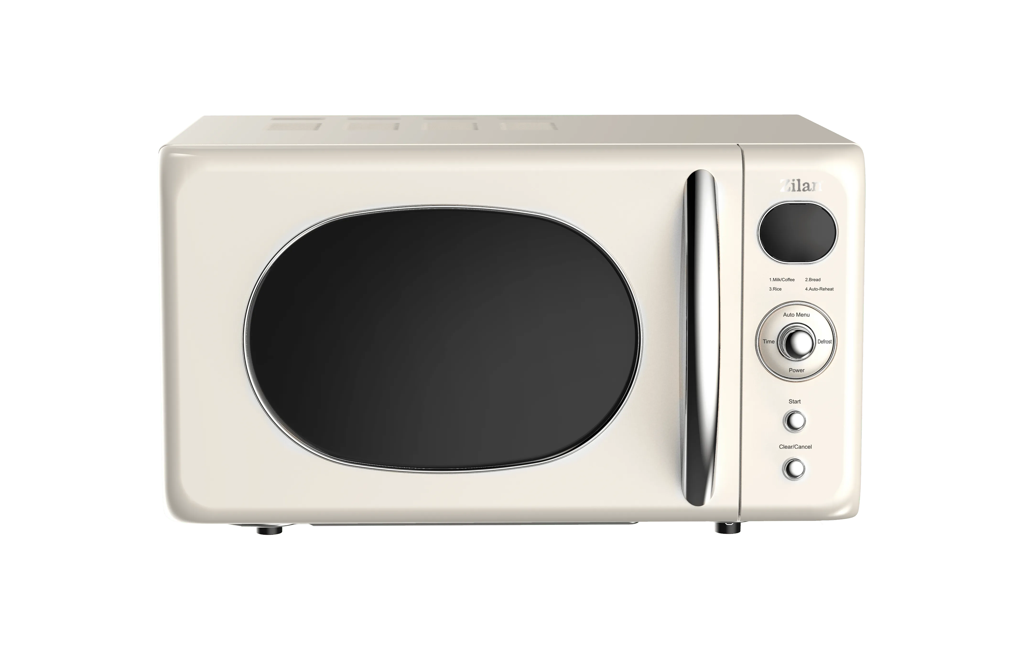 Cuptor cu microunde Retro Zilan ZLN1245 - 700W, 20L, digital, dezghetare automata