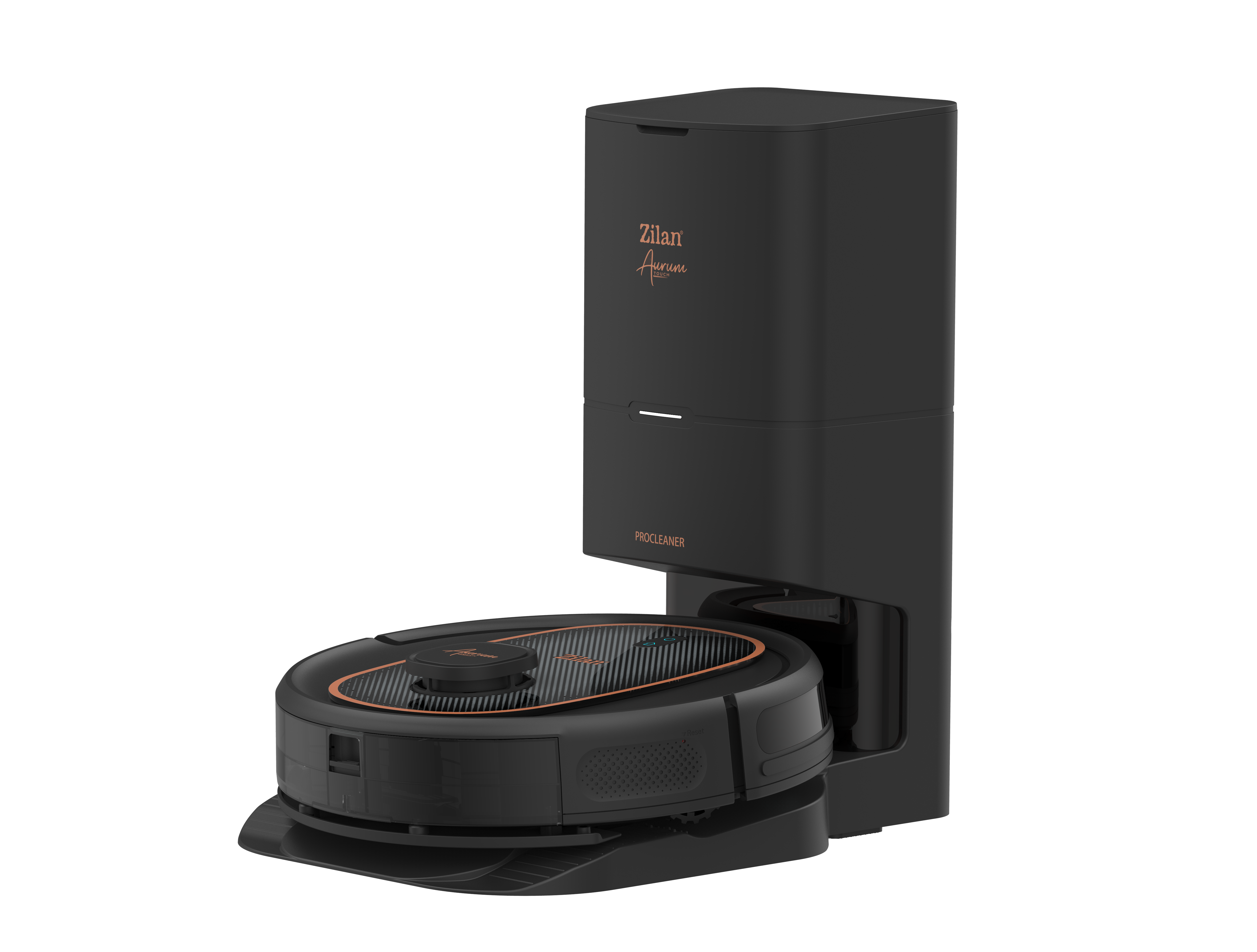 Aspirator robot Zilan ZLN5500, aurum cu statie autovidare, WiFi, control vocal, 600W, baterie 3200mAh