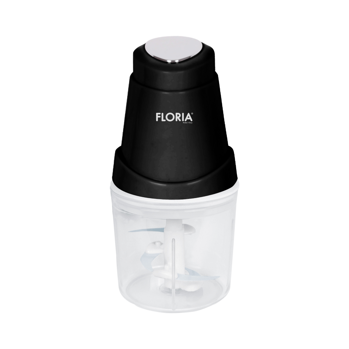 Mini Chopper Floria ZLN2570 - tocator electric 250W, capacitate 0,6L, bol detasabil Wireless, lame inox