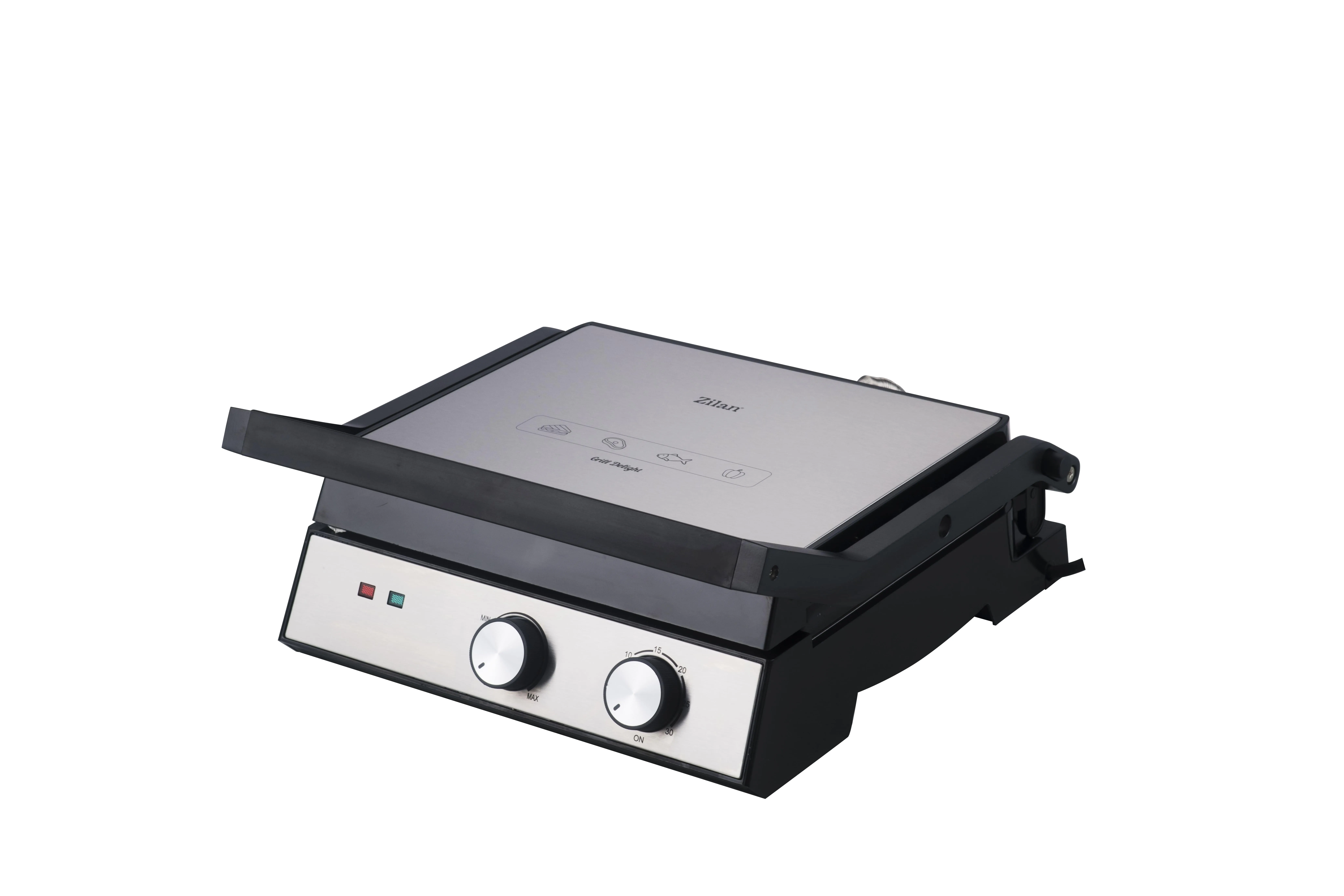 Sandwich Maker si Grill Zilan ZLN3966 2-in-1, 2000W, placi detasabile antiaderente, protectie supraincalzire