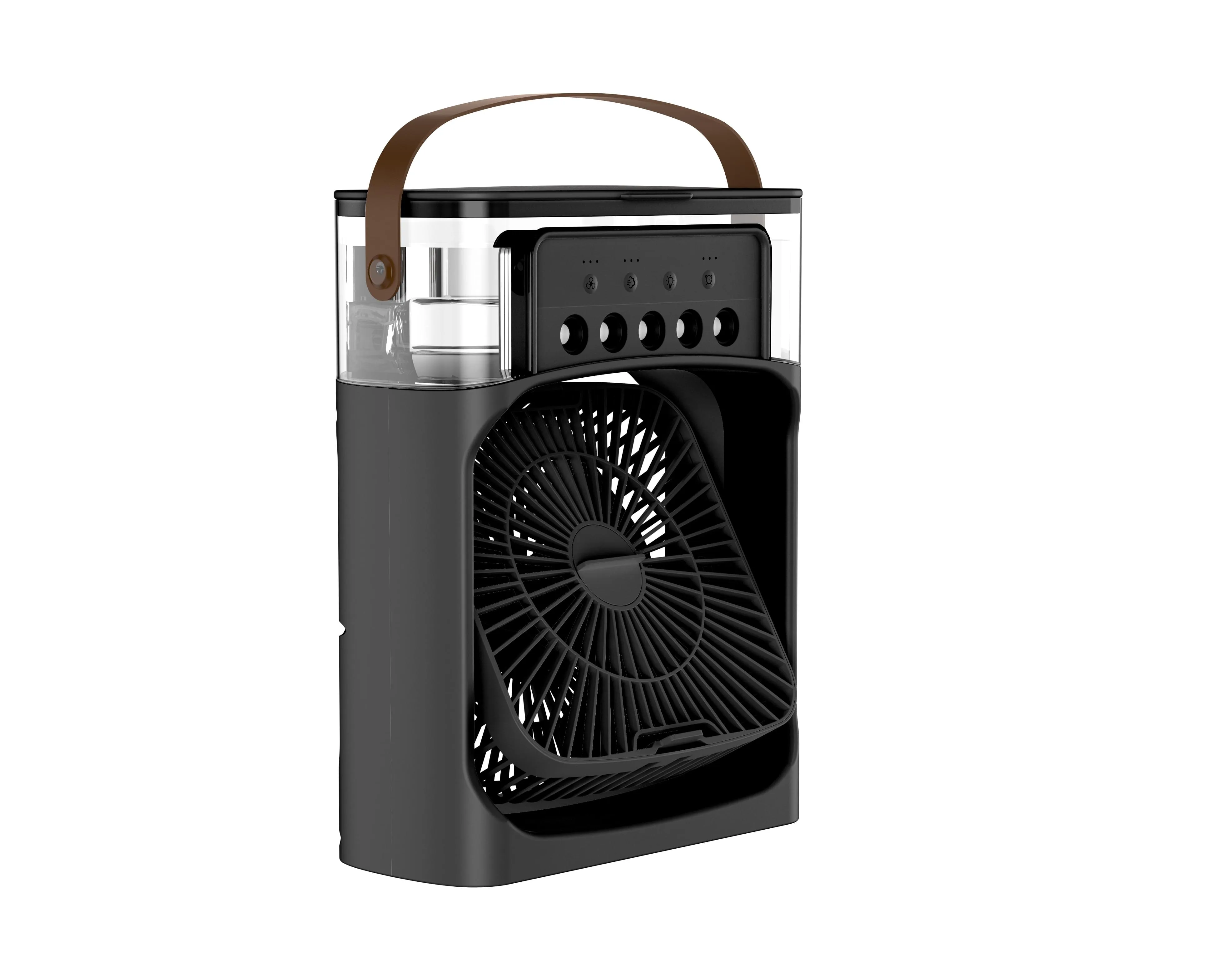 Ventilator de birou cu pulverizare apa FLORIA ZLN4789, Timer, 3 trepte de viteza si pulverizare, Putere 10W