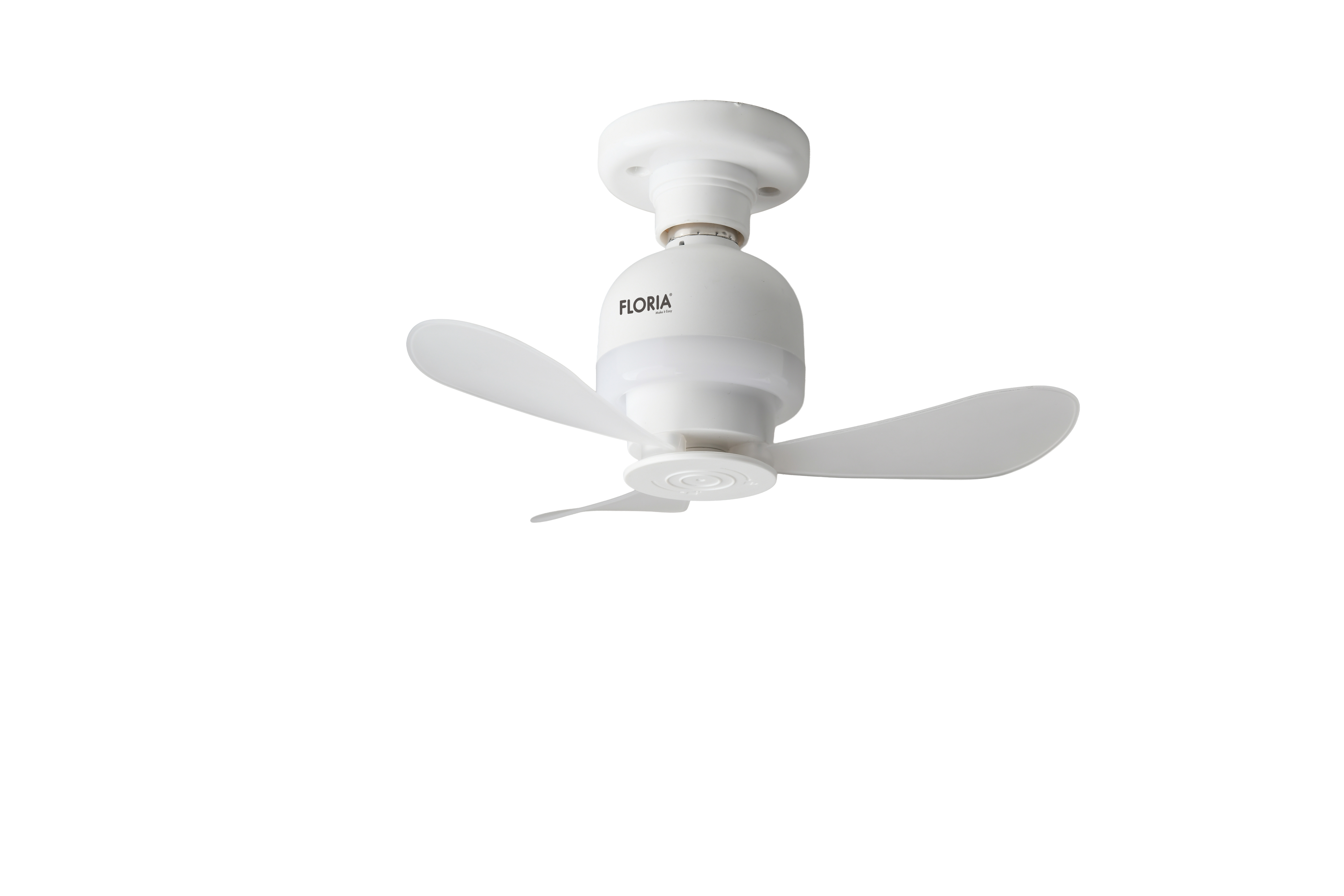 Ventilator de tavan cu iluminare LED FLORIA ZLN4581, Diametru 15.2 cm, 3 palete, Putere 11W