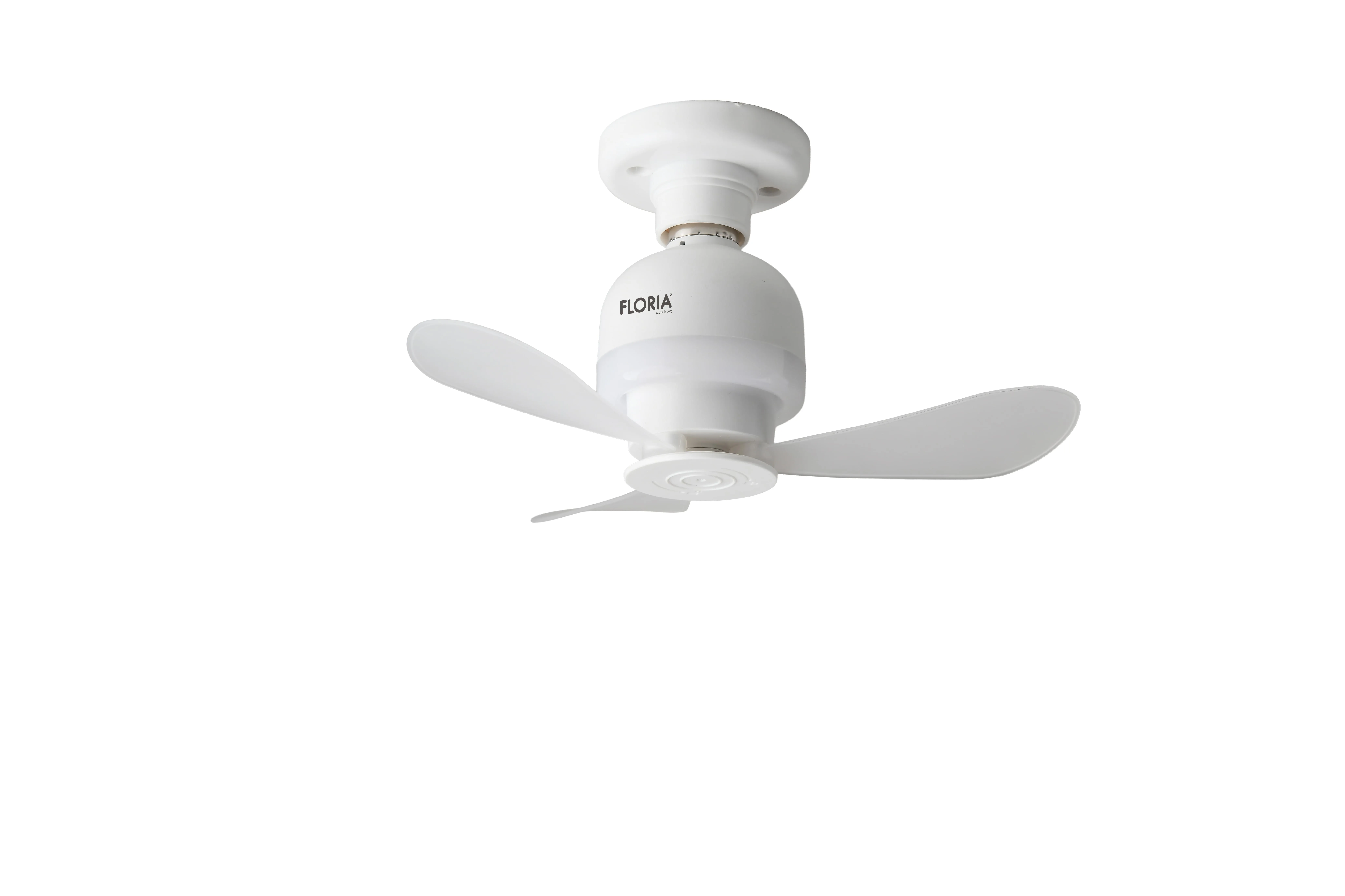 Ventilator de tavan cu iluminare LED FLORIA ZLN4581, Diametru 15.2 cm, 3 palete, Putere 11W