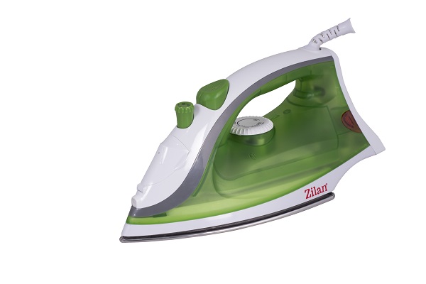Fier de Calcat cu Abur ZILAN ZLN-8410 - 1600W, Talpa Inox, Rezervor 150ml, Alb/Verde