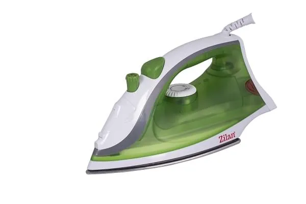 Fier de Calcat cu Abur ZILAN ZLN-8410 - 1600W, Talpa Inox, Rezervor 150ml, Alb/Verde