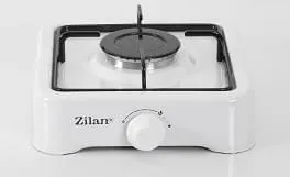 Aragaz portabil ZILAN ZLN-0018 cu 1 ochi, GPL butelie, alb - Ideal camping si case de vacanta