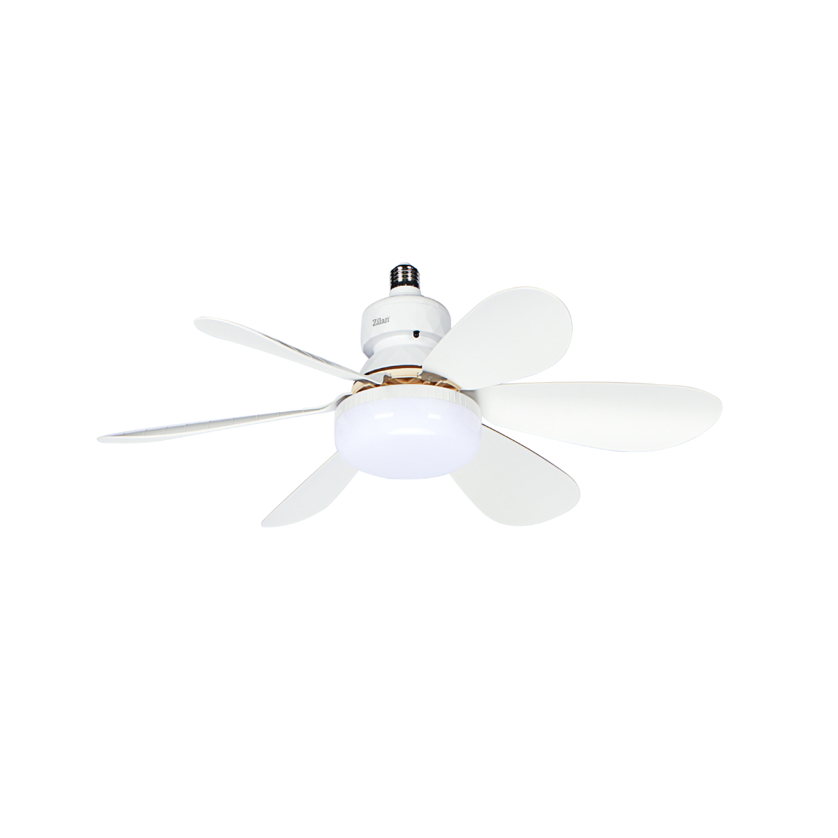 Ventilator de tavan cu iluminare LED Zilan ZLN4590, Diametru 52 cm, 3 trepte viteza, Telecomanda, 3 nuante culoare, 15W