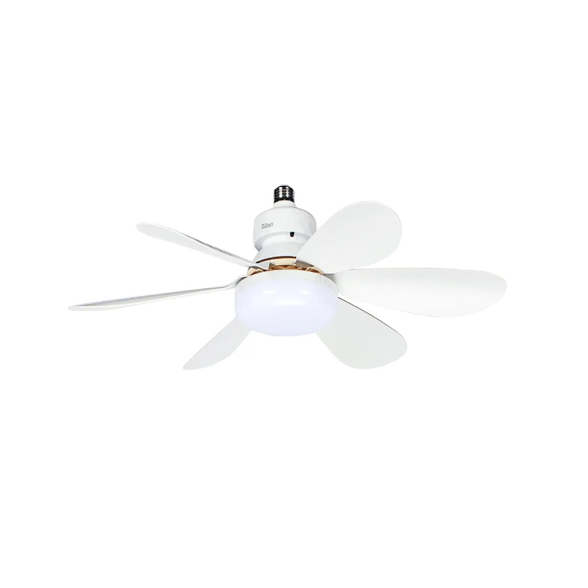 Ventilator de tavan cu iluminare LED Zilan ZLN4590, Diametru 52 cm, 3 trepte viteza, Telecomanda, 3 nuante culoare, 15W