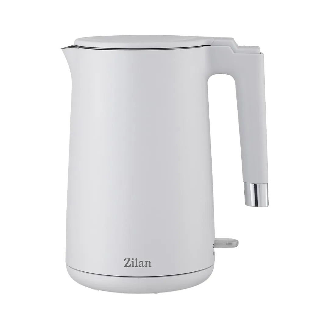 Fierbator electric cu pereti dubli Zilan ZLN5436, 1.7 L, 1800 W, Otel inoxidabil 304