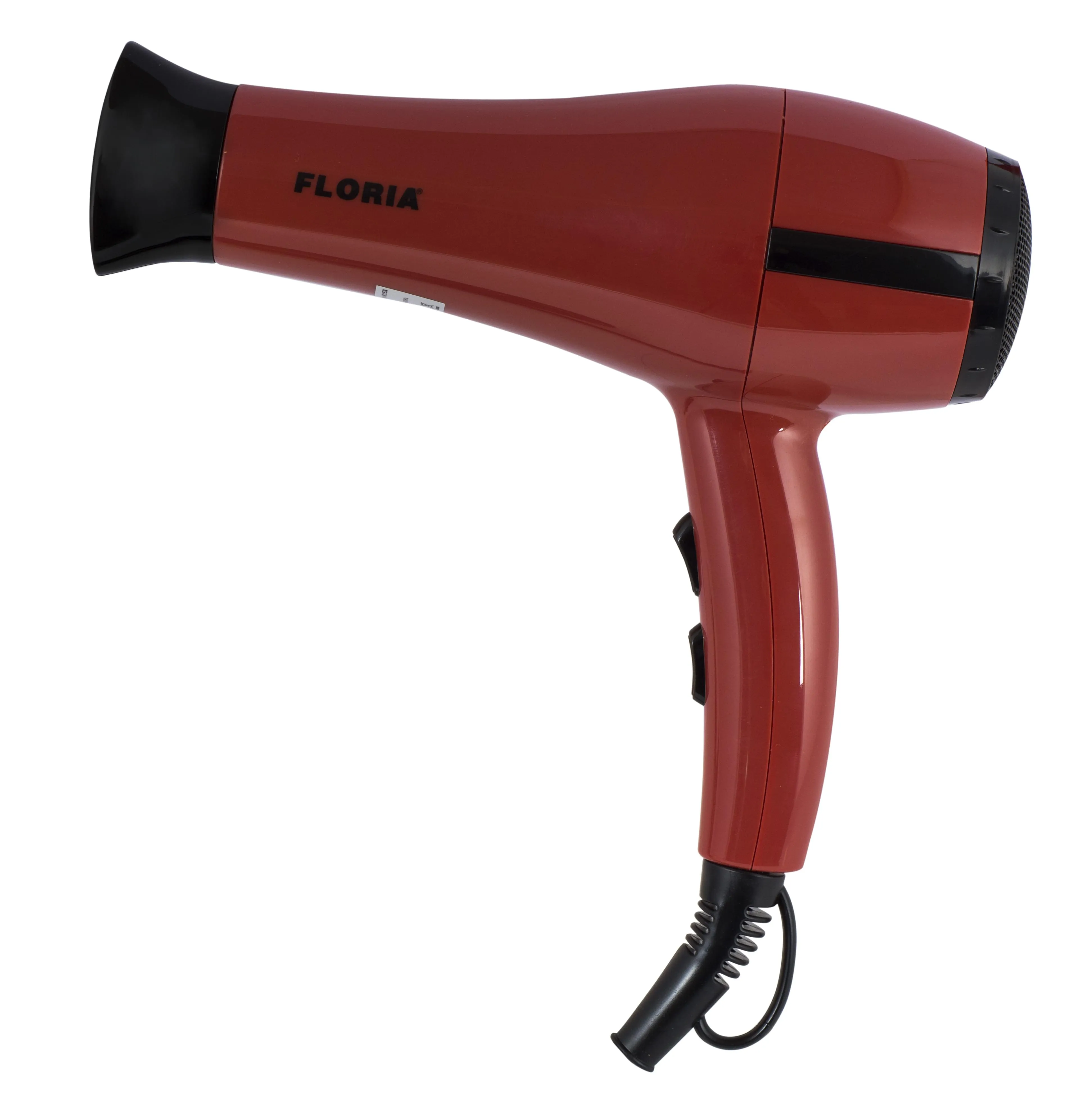 Uscator de par FLORIA 1800W cu tehnologie ionica - 3 trepte temperatura, jet aer rece - Rosu
