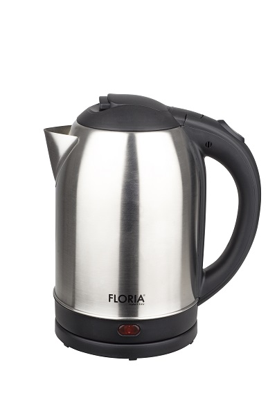 Fierbator Electric FLORIA ZLN2751 - 2L, 1500W, Inox/Negru, Baza Rotativa 360°