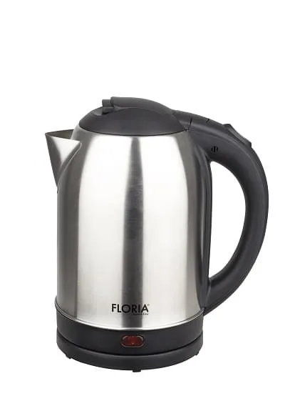 Fierbator Electric FLORIA ZLN2751 - 2L, 1500W, Inox/Negru, Baza Rotativa 360°