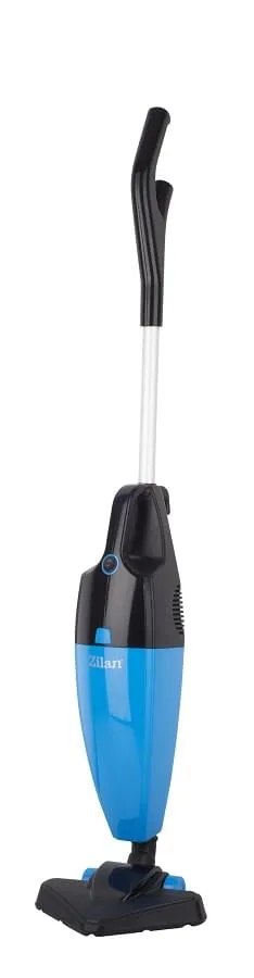 Aspirator vertical ZILAN ZLN-1235 fara sac, 800W, recipient 2L, maner detasabil, albastru/ negru