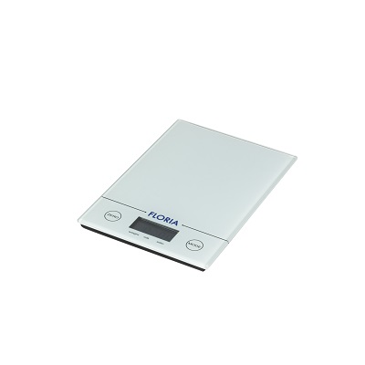 Cantar digital de bucatarie Floria ZLN-1685, 5kg, sticla securizata, display LED, functie TARA