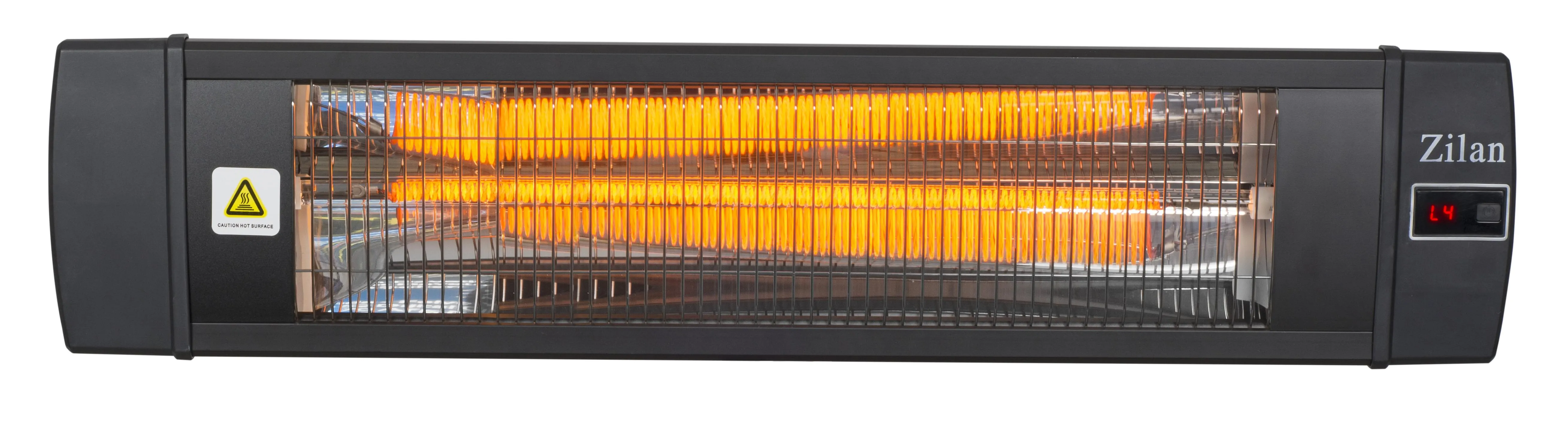 Radiator Infrarosu cu Fibra Carbon ZILAN ZLN-1624 - 2000W cu Telecomanda si 4 Trepte Putere