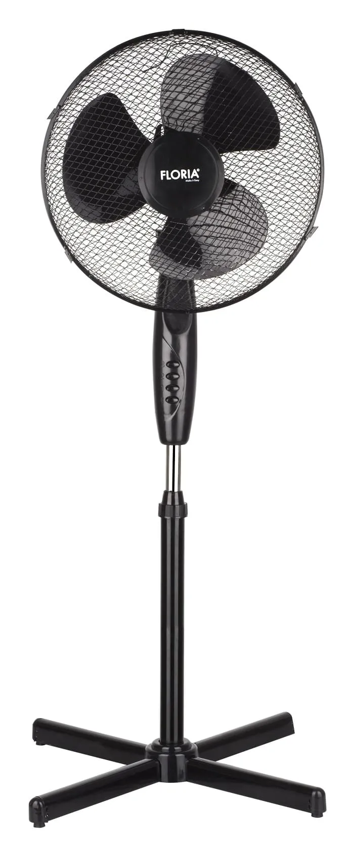 Ventilator cu picior FLORIA ZLN-1181, 40cm, 40W, Motor silentios cu 3 trepte de viteza si inaltime reglabila