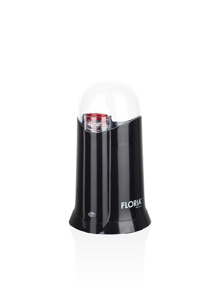 Rasnita electrica Floria ZLN-3087, 200W, capacitate 60g, cuva inox, negru
