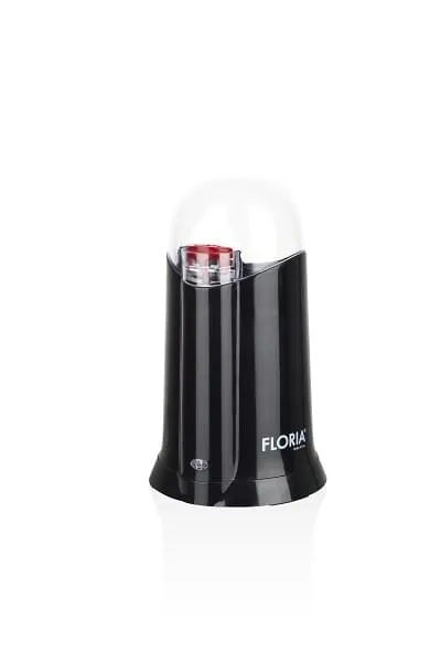 Rasnita electrica Floria ZLN-3087, 200W, capacitate 60g, cuva inox, negru