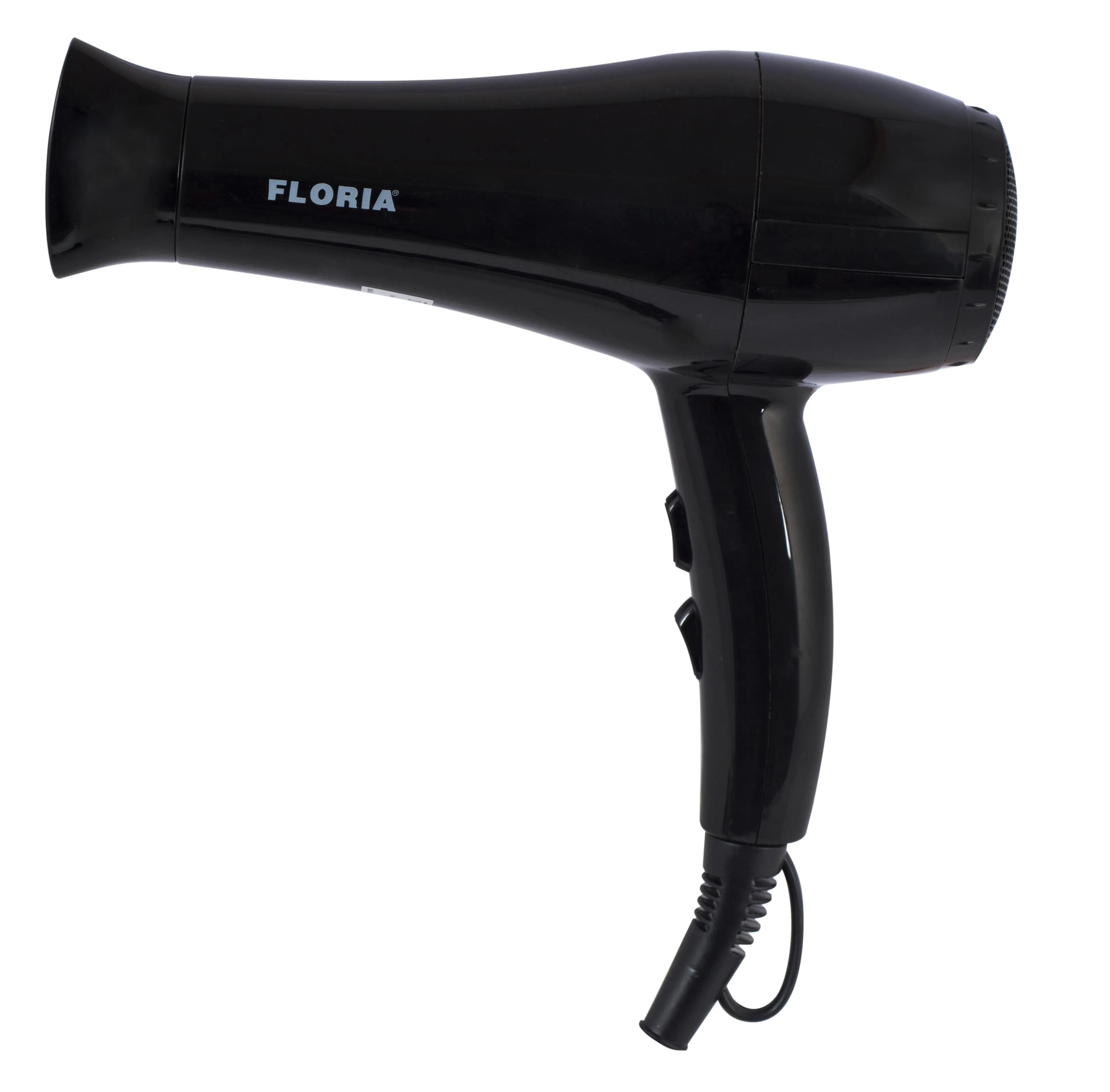 Uscator de par profesional FLORIA 1800W - tehnologie ceramica cu ioni, 3 trepte temperatura, negru