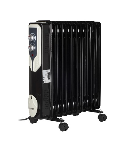 Calorifer electric Floria ZLN-3666 - 2500W, 11 elementi, termostat reglabil, mobil cu roti