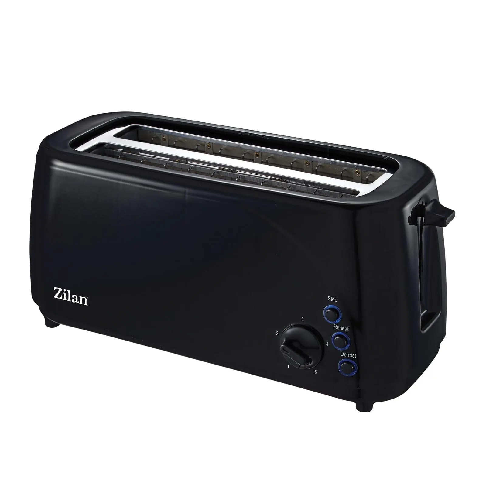 Prajitor paine Zilan ZLN-2713 - 4 Felii, 1400W, 5 grade rumenire, functii inteligente
