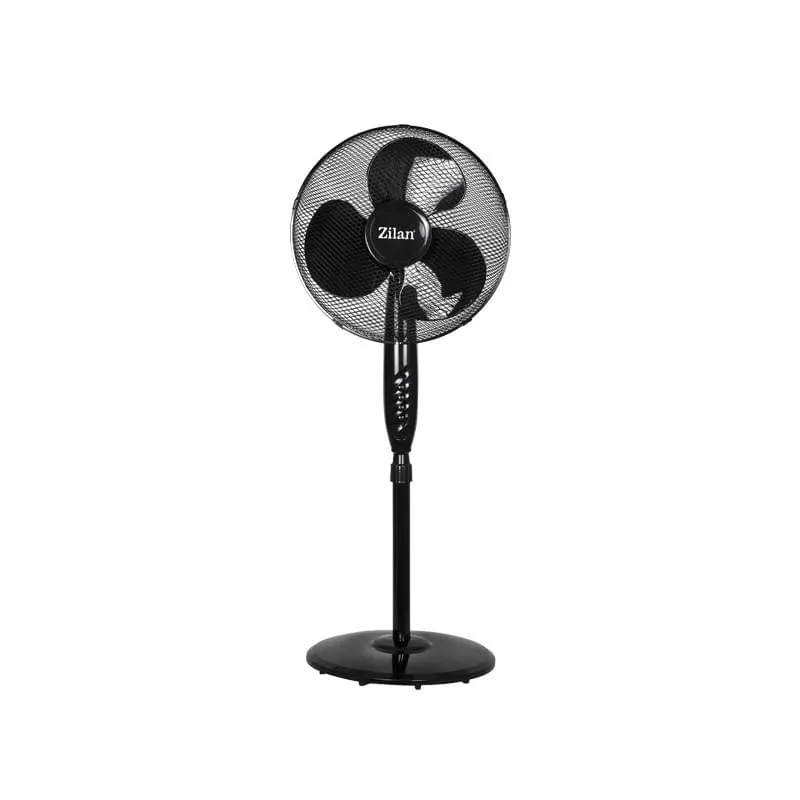 Ventilator cu picior FLORIA ZLN-2324 - 40W, 3 viteze, inaltime reglabila, negru