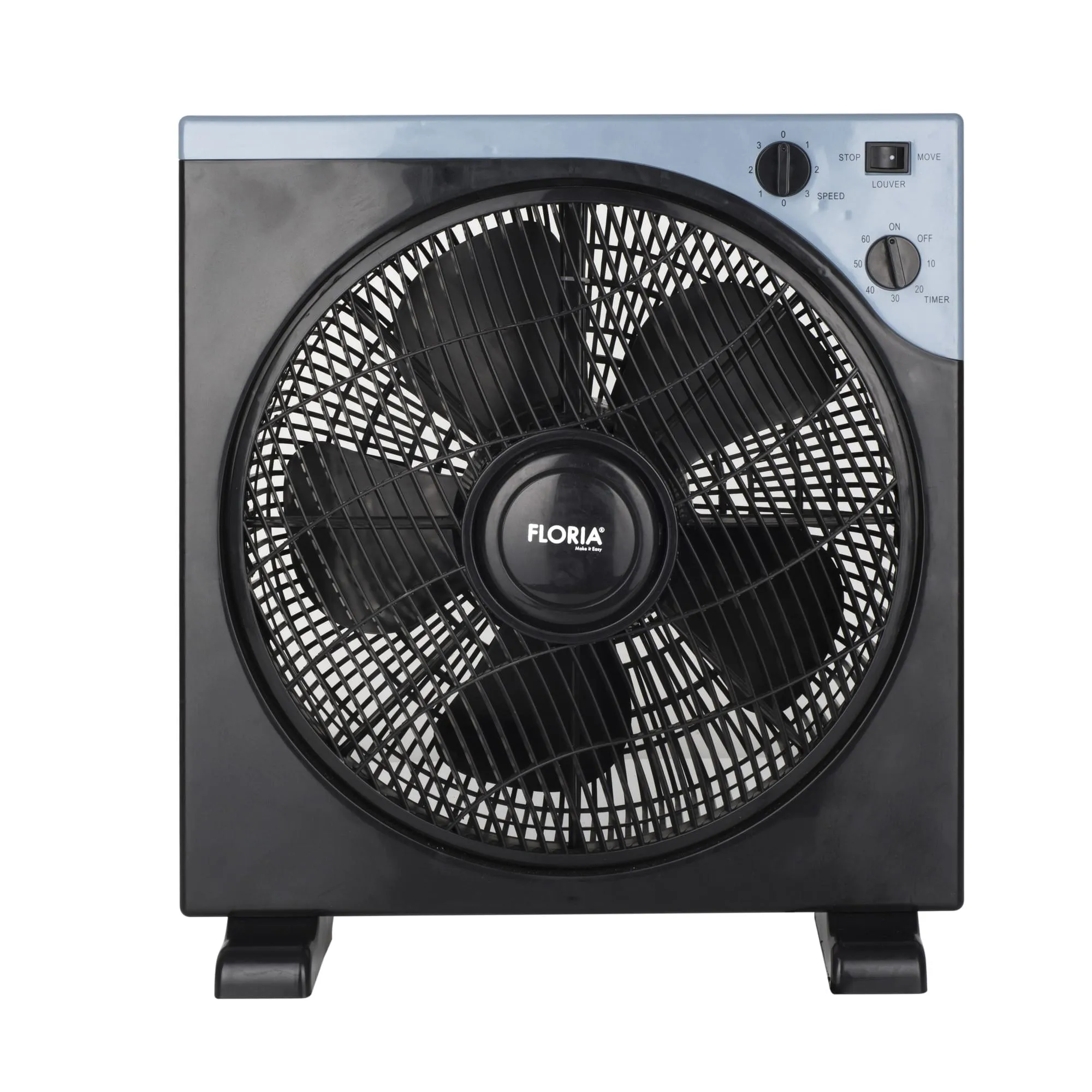 Ventilator de pardoseala Floria ZLN-2355 - 40W, timer 60min, 3 viteze, unghi reglabil