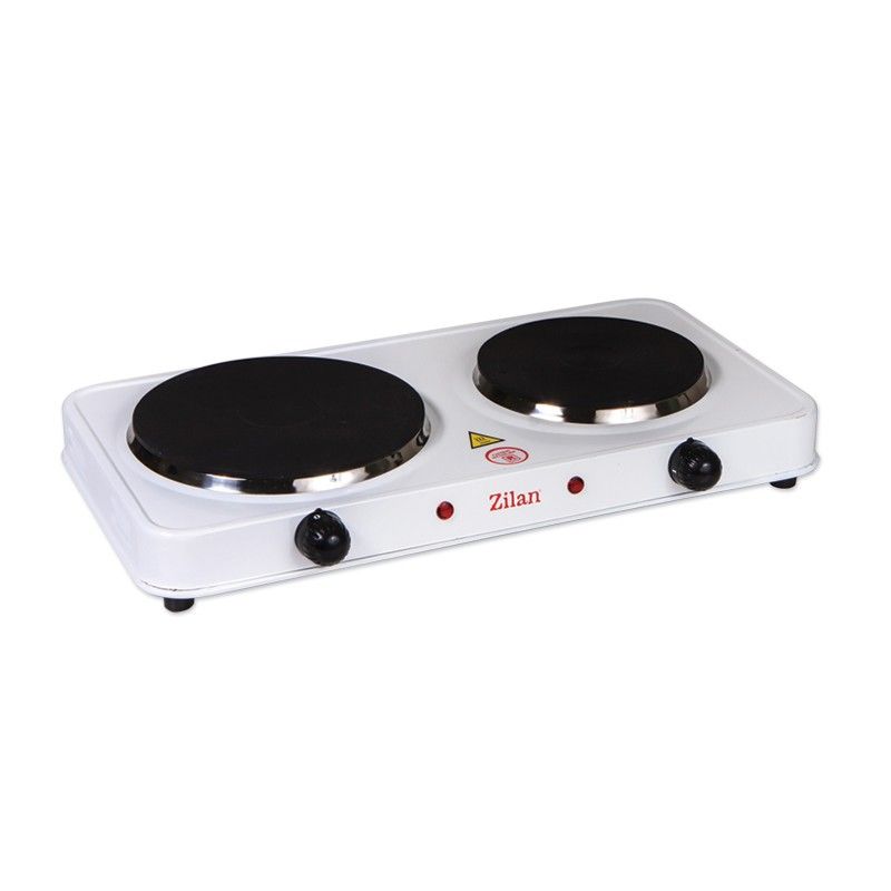 Plita Electrica Dubla Zilan ZLN-2180, 2500W, Termostat Reglabil 5 Trepte, Suprafata Antiaderenta