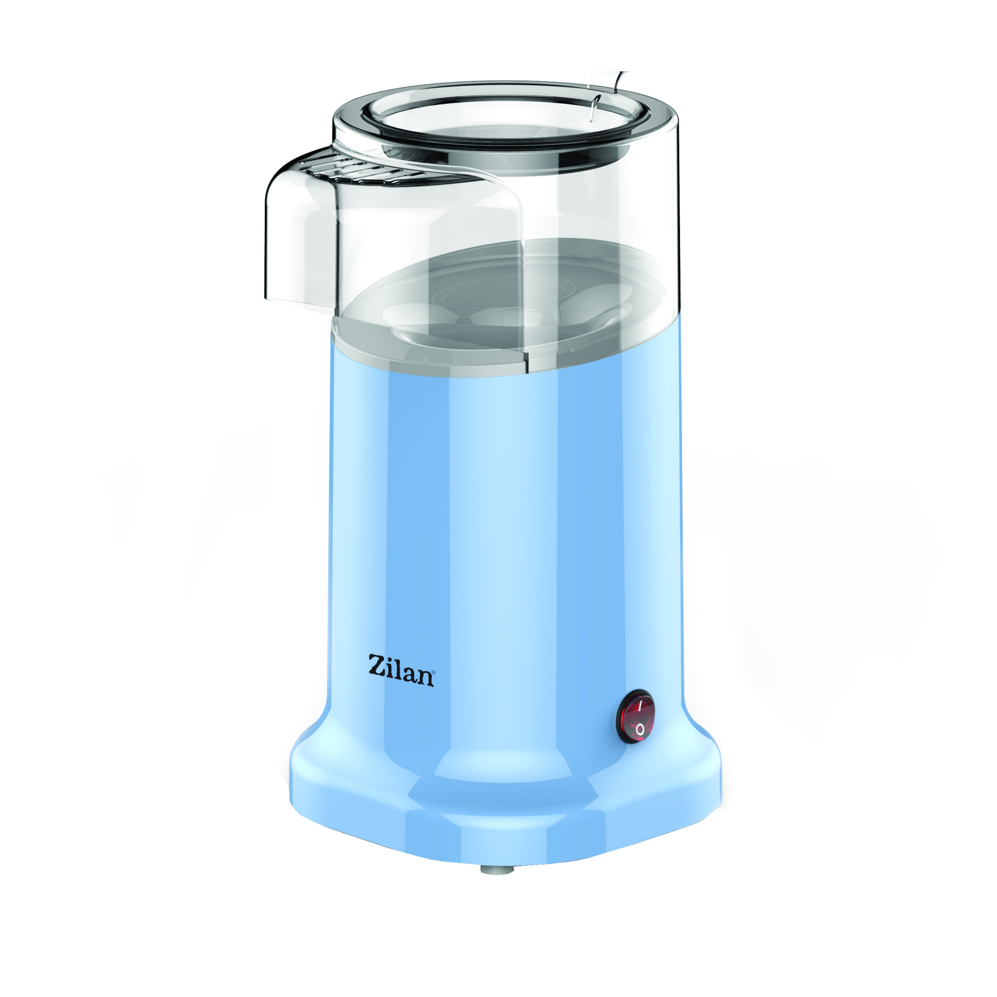 Aparat Popcorn Zilan ZLN-3147 cu Aer Cald - 1200W, Fara Ulei, Design Compact Bleu