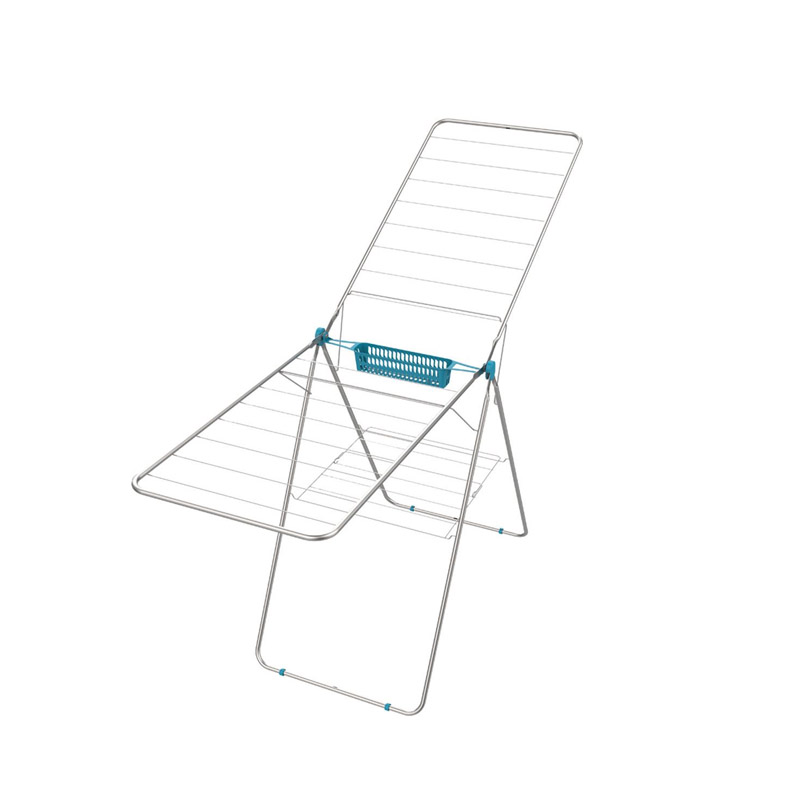 Uscator rufe metalic Zilan ZLN-2942 Turcoaz - Capacitate 20kg, 14m spatiu uscare, pliabil