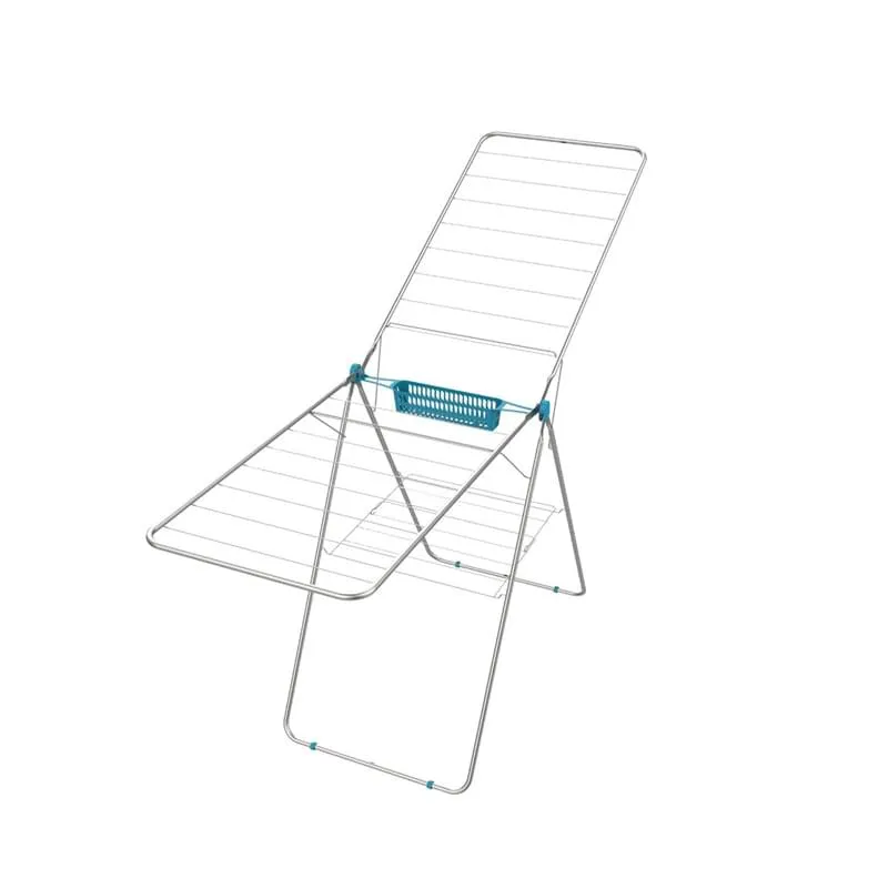 Uscator rufe metalic Zilan ZLN-2942 Turcoaz - Capacitate 20kg, 14m spatiu uscare, pliabil
