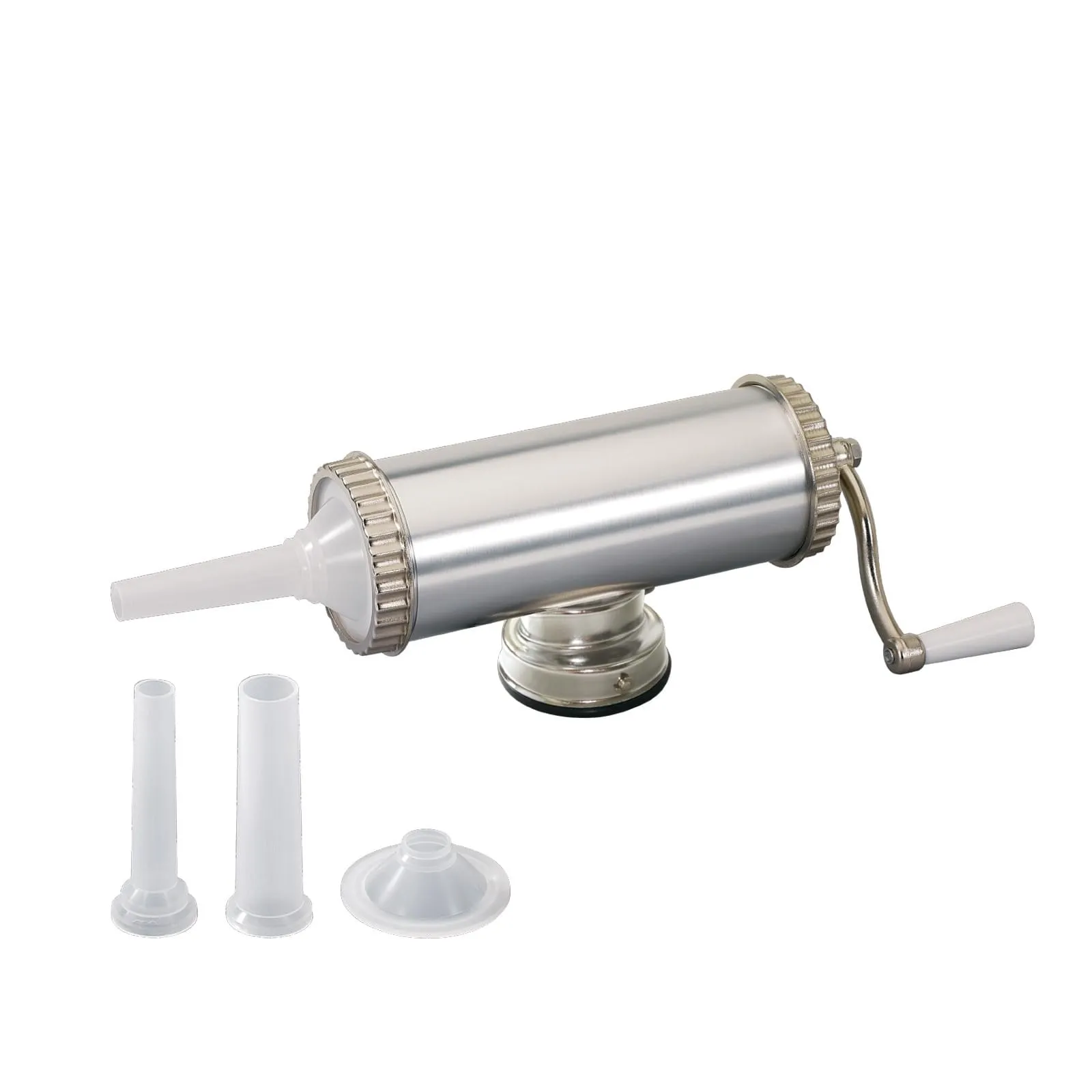 Masina de umplut carnati FLoria ZLN-2577, 2.5Kg, aluminiu, 3 palnii incluse