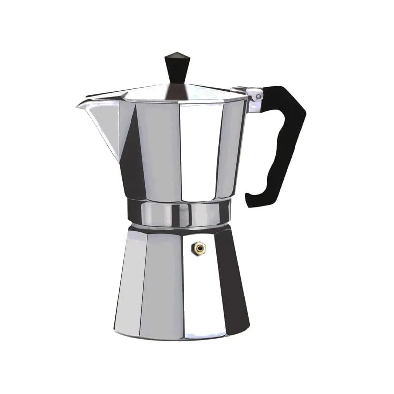 Cafetiera espresso Floria ZLN-2492 - aluminiu, 6 cani, 300ml, argintiu - pentru aragaz