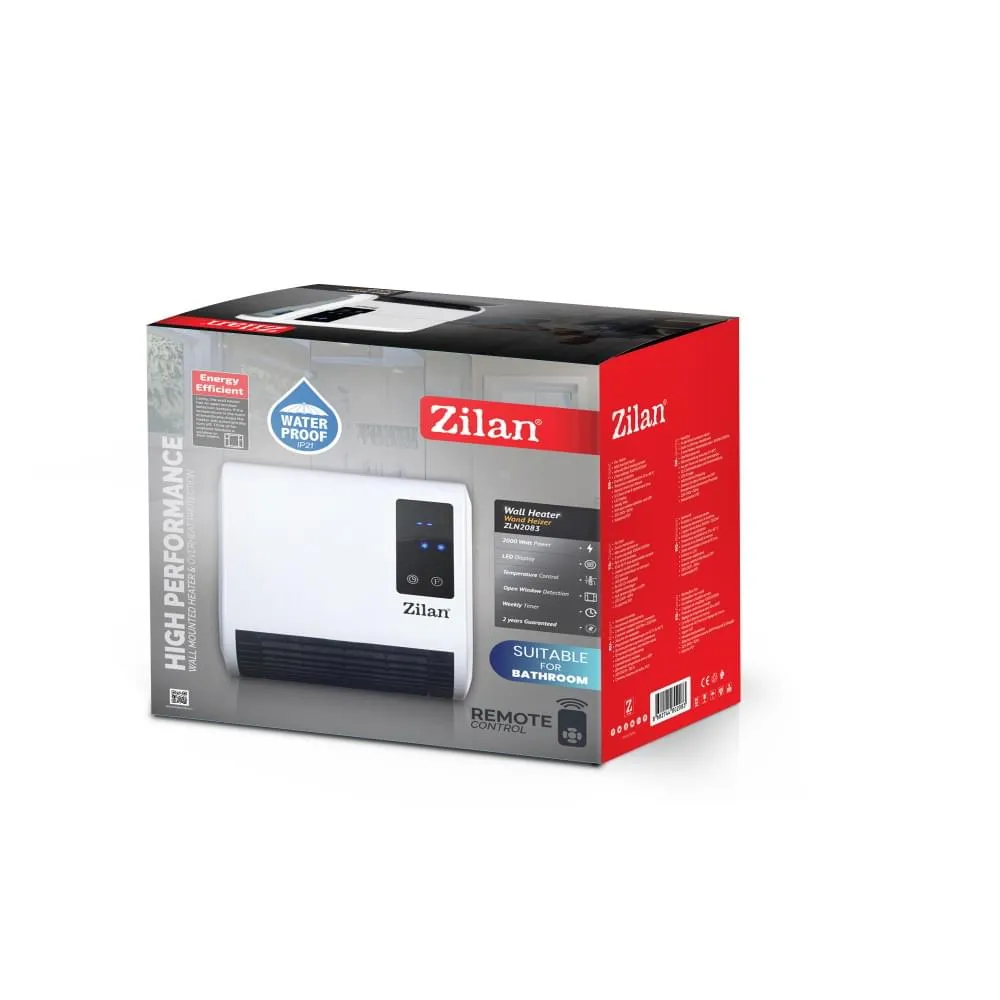 Aeroterma Perete Zilan ZLN2083 2000W - Display LED, Programare